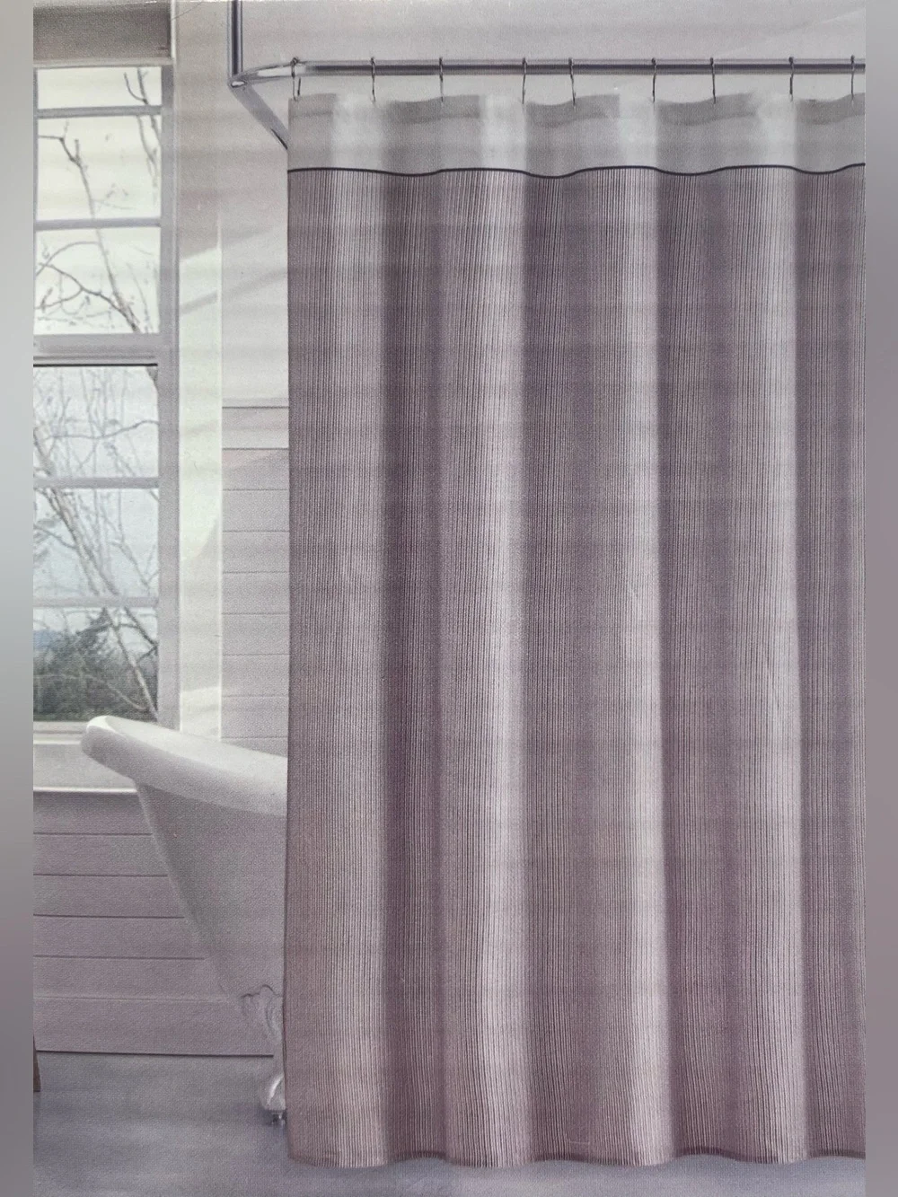 Tommy Hilfiger ❤️Fabric Shower Curtain Millerton stripe 72x72 New